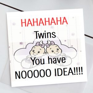 Haha Twins Card