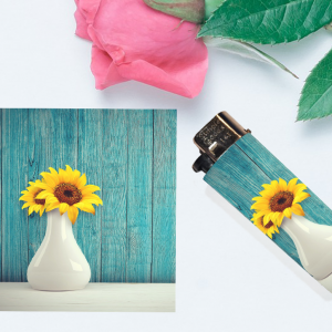 Sunflower Vase Lighter Wrap