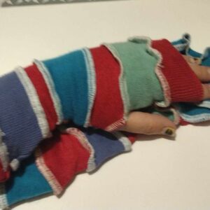 Upcycled Gloves - Blue Red